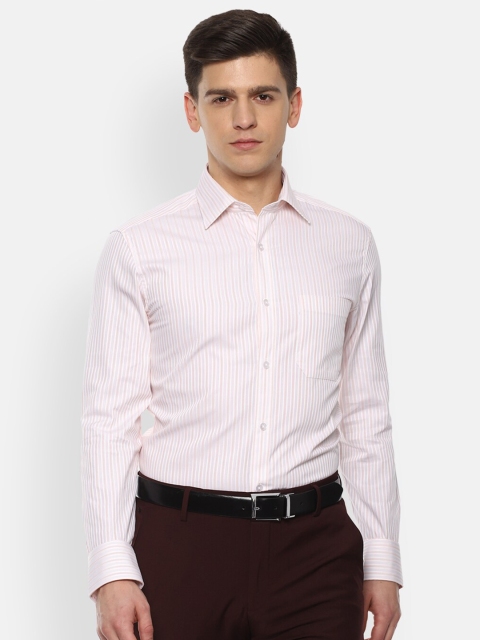 

Louis Philippe Men White Striped Casual Shirt
