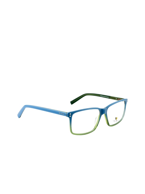 

Ted Smith Unisex Blue & Green Full Rim Wayfarer Frames TS-353_C28