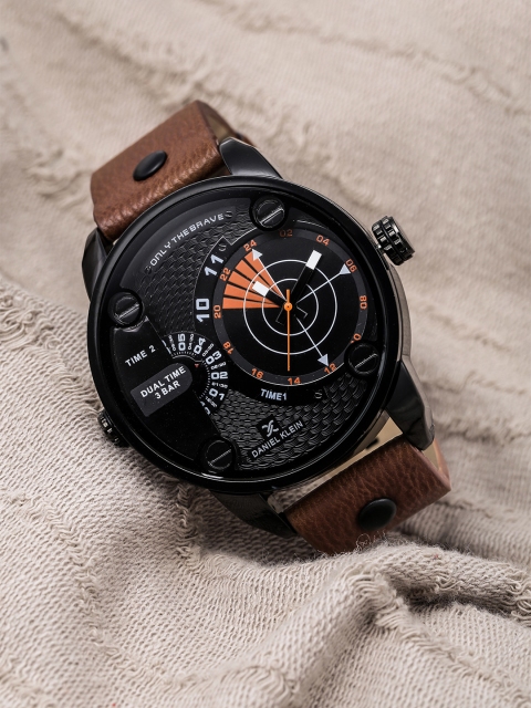 

Daniel Klein Premium Men Black Dual-Time Dial Watch DK11114-6