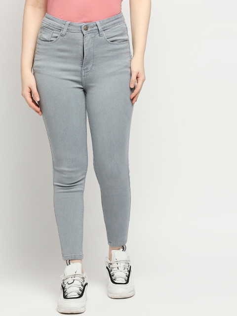 

fungus Women Grey Slim Fit High-Rise Stretchable Jeans