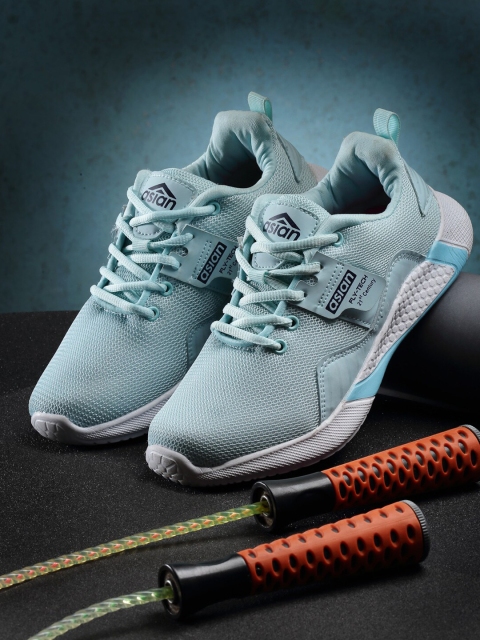 

ASIAN Women Blue Mesh Running Non-Marking Shoes