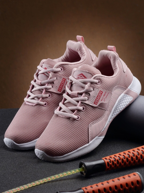 

ASIAN Women Pink Mesh Running Non-Marking Shoes