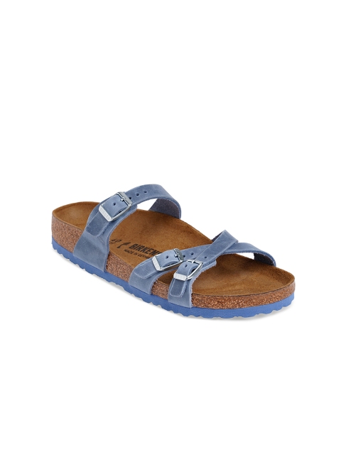 

Birkenstock Women Blue Franca Narrow Sliders