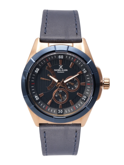 

Daniel Klein Exclusive Men Navy Multifunction Analogue Watch DK11023, Navy blue
