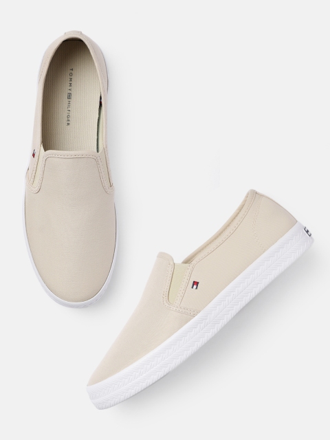 

Tommy Hilfiger Women Beige Slip-On Sneakers