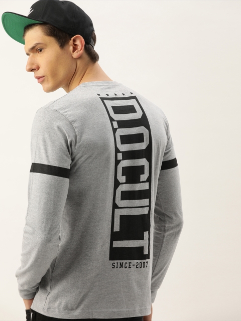 

Difference of Opinion Men Grey Printed Round Neck Pure Cotton T-shirt