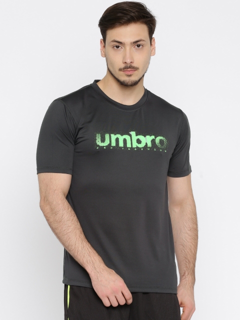 

Umbro Men Black Printed Round Neck T-shirt