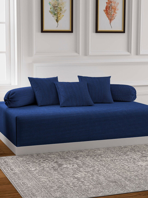 

KLOTTHE Set Of 6 Diwan Set, Blue