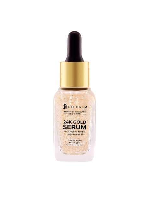 

Pilgrim 24K Gold Glow Face Serum With Niacinamide & Hyaluronic Acid For Dark Spot & Ageing