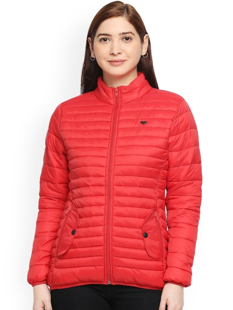 

Zeel Women Red Lightweight Puffer Winter Jacket
