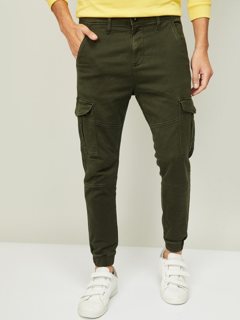 

Bossini Men Olive Green Jogger Jeans
