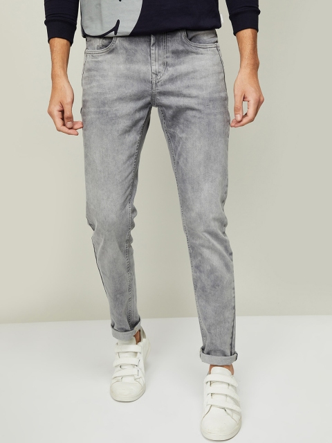 

Forca by Lifestyle Men Grey Slim Fit Heavy Fade Jeans