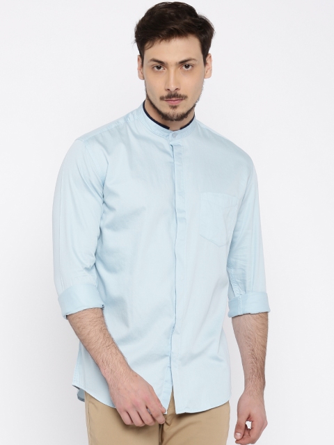 

British Club Men Blue Regular Fit Casual Shirt