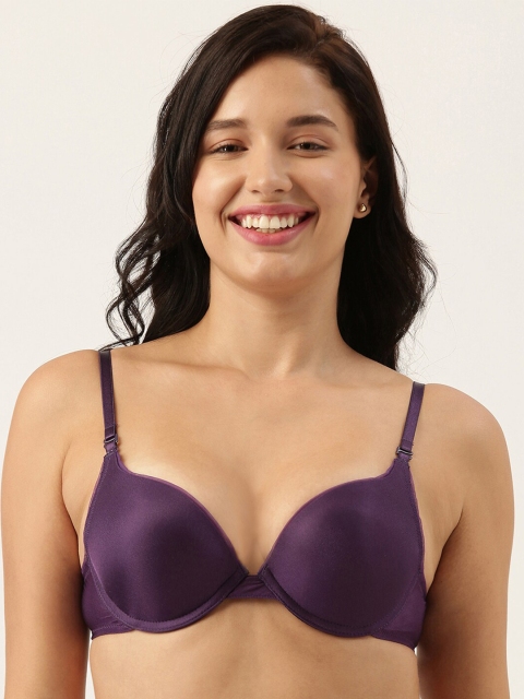 

Enamor Purple Bra Underwired Lightly Padded