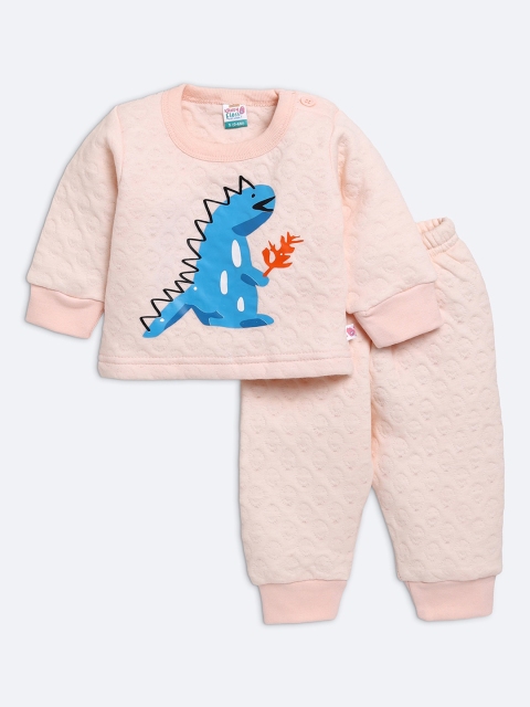 

AMUL Kandyfloss Unisex Kids Pink Night Suits