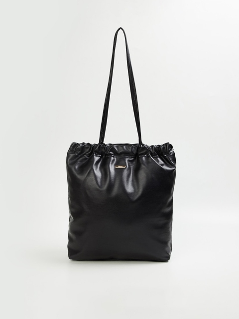 

Ginger by Lifestyle Black Structured Shoulder Bag