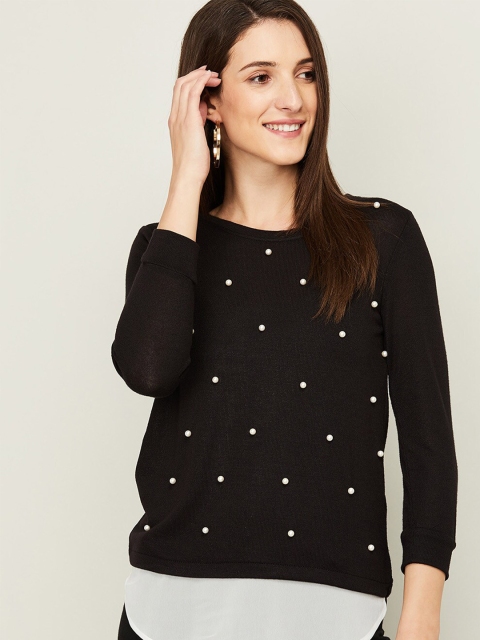 

Bossini Black Embellished Top