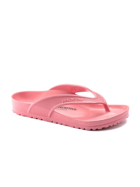

Birkenstock Unisex Pink Solid Honolulu EVA Slip-On Flip Flops