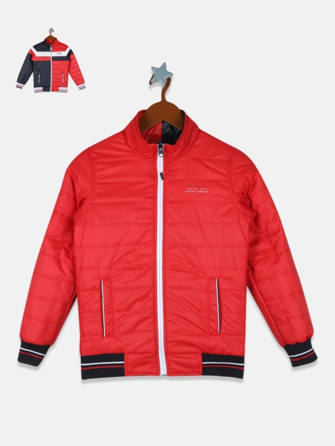 

Monte Carlo Boys Red Colourblocked Reversible Bomber Jacket