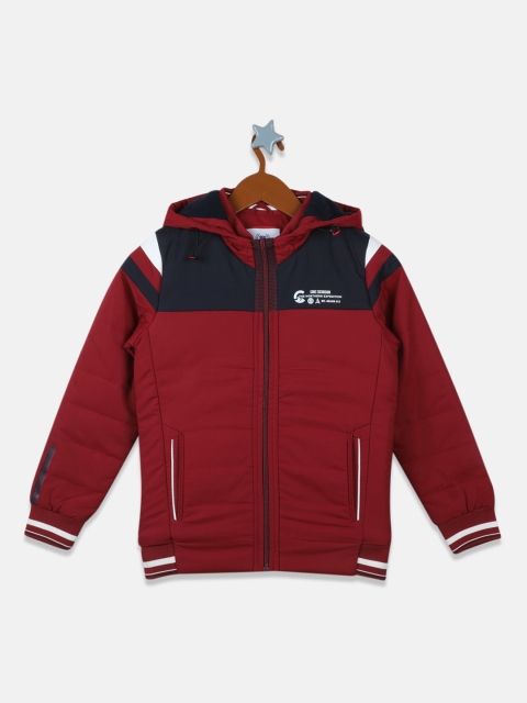 

Monte Carlo Boys Maroon Colourblocked Lightweight Padded Jacket