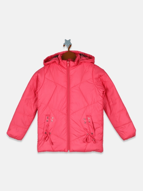 

Monte Carlo Girls Pink Lightweight Hooded Padded Jacket