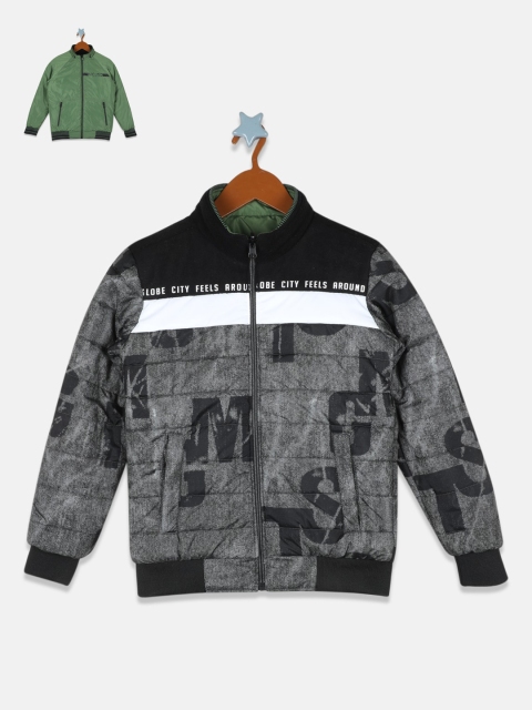 

Monte Carlo Boys Green Reversible Bomber with Embroidered Jacket