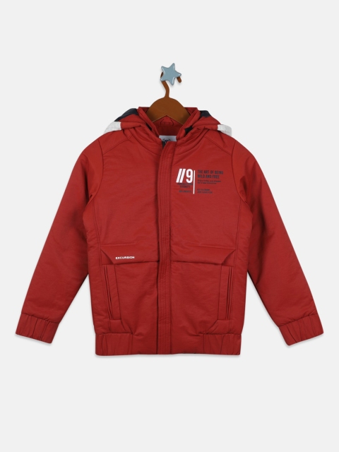 

Monte Carlo Boys Red Camouflage Lightweight Bomber with Patchwork Jacket