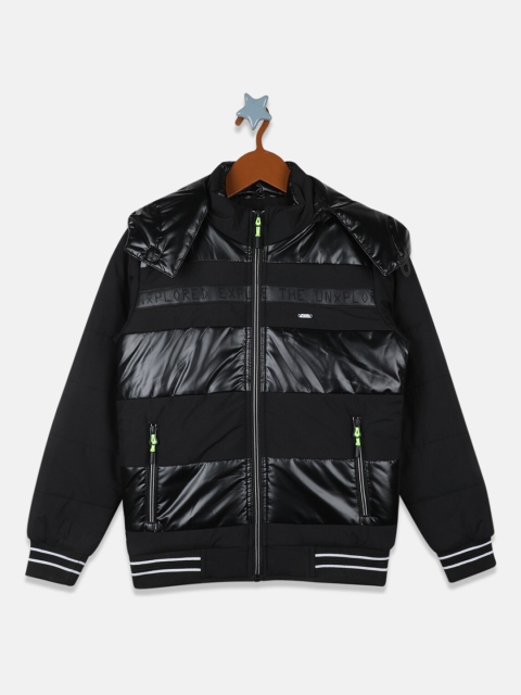 

Monte Carlo Boys Black Solid Lightweight Bomber Jacket
