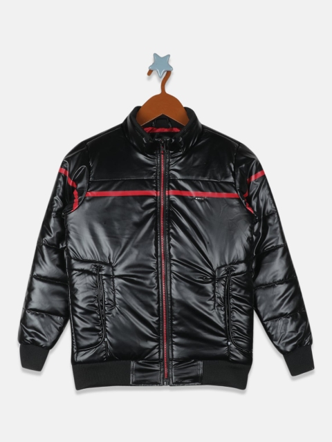 

Monte Carlo Boys Black Striped Lightweight Bomber Jacket