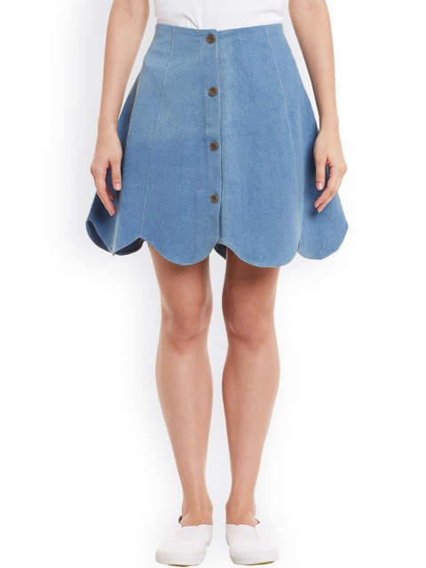 

Rider Republic Blue Denim A-Line Skirt