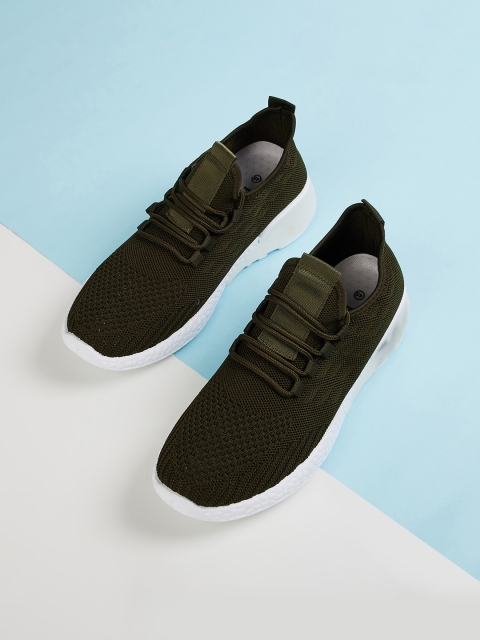 

Forca by Lifestyle Men Olive Green Woven Design Sneakers