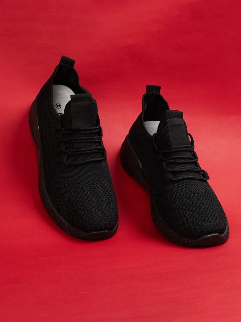 

Forca Men Black Woven Design Sneakers