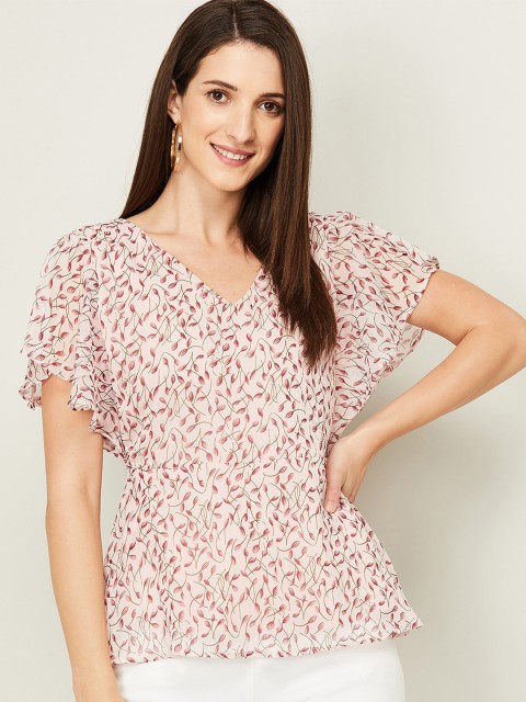 

CODE by Lifestyle Pink Floral Print Top