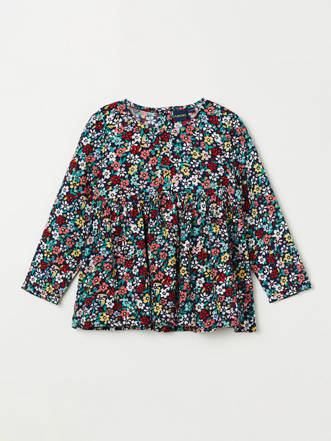 

Juniors by Lifestyle Multicoloured Floral Print Empire Top, Multi