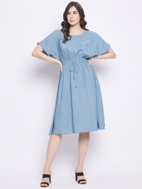 

STALK Blue Crepe Dress