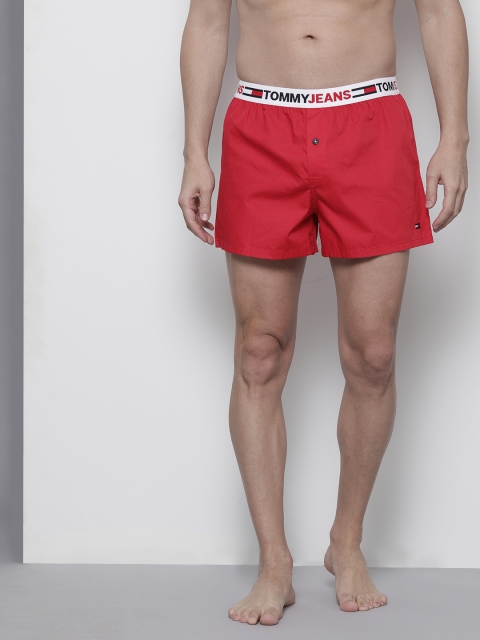 

Tommy Hilfiger Men Red Solid Pure Cotton Boxer - P2AB2103