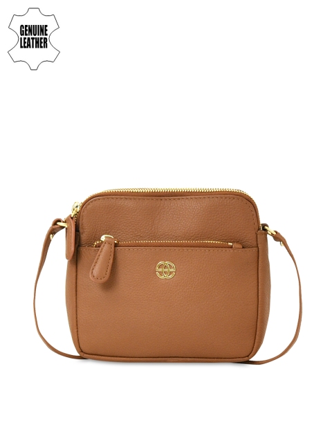 

Eske Beige Leather Shoulder Bag