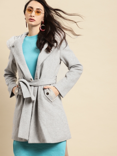 

COVER STORY Women Grey Longline Tailored Jacket