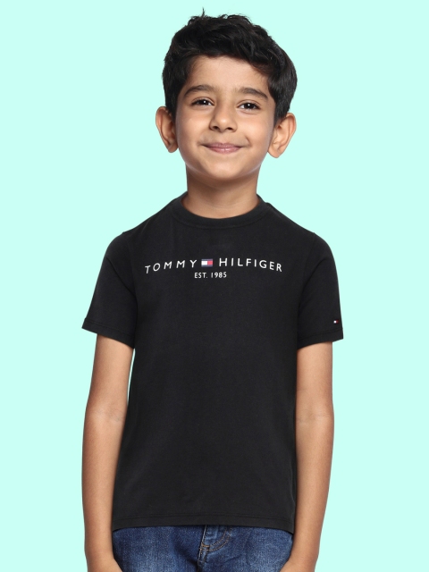 

Tommy Hilfiger Boys Black Printed Organic Cotton T-shirt