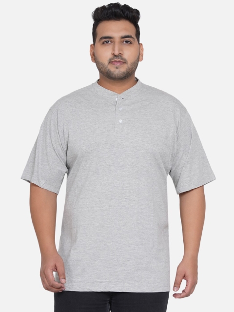 

Santonio Men Grey Cotton T-shirt