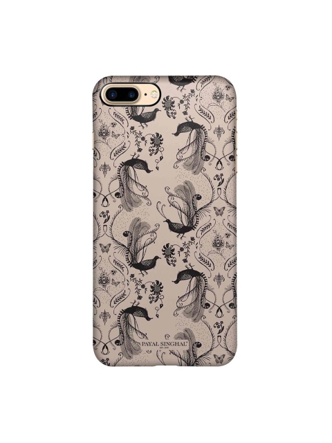 

CelfieDesign Beige & Black iPhone 8 Plus Slim Back Case