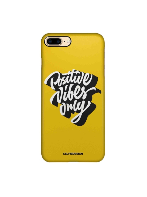 

CelfieDesign Yellow & White Positive Vibes Only iPhone 8 Plus Slim Back Case