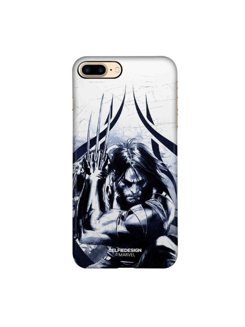 

CelfieDesign White & Black Lethal Logan iPhone 8 Plus Sleek Back Case