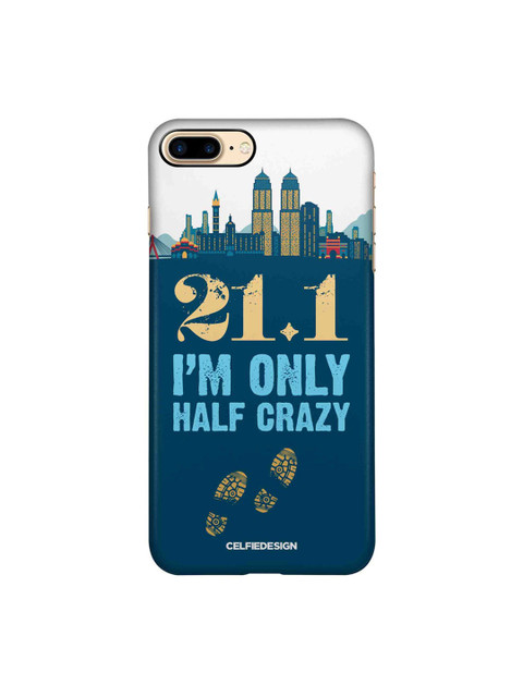 

CelfieDesign Multicolored Half Crazy iPhone 8 plus Sleek Back Case, Multi