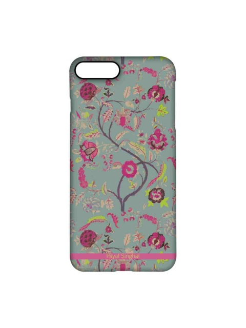 

CelfieDesign Teal & Pink Chintz Print iPhone 8 Plus Slim Back Case