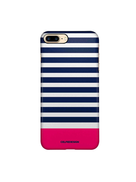 

CelfieDesign Blue & White Striped iPhone 8 Plus Sleek Back Case