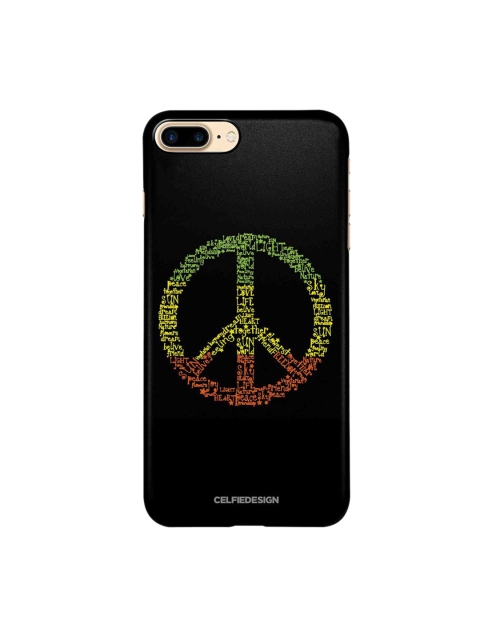 

CelfieDesign Black & Yellow Symbol of Peace iPhone 8 Plus Slim Back Case