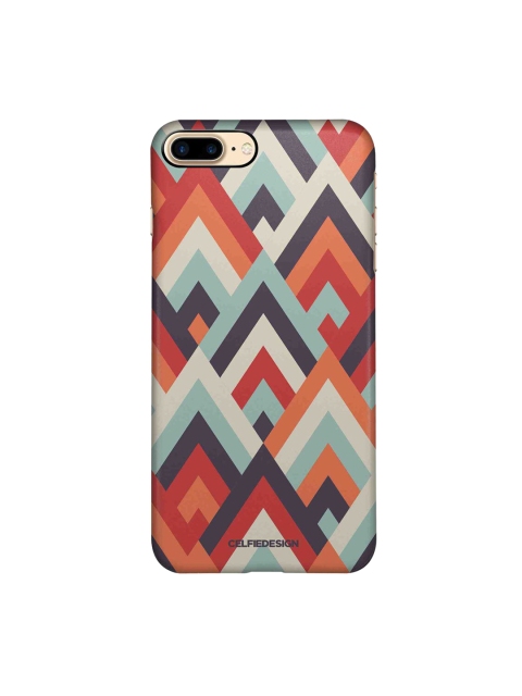 

CelfieDesign White & Red Symmetric Cheveron iPhone 8 plus Sleek Back Case