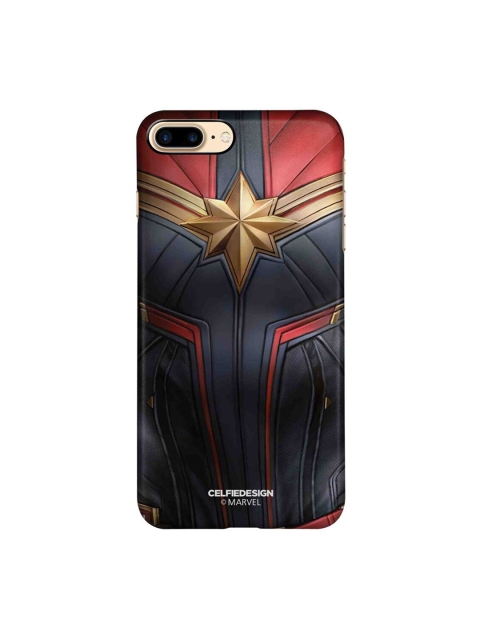 

CelfieDesign Navy Blue & Red Suit Up Captain Marvel iPhone 8 Plus Slim Back Case