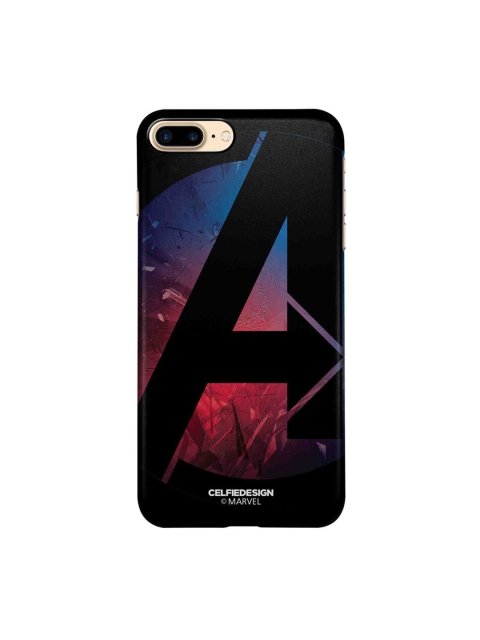 

CelfieDesign Black & Blue A For Avengers iPhone 8 Plus Slim Back Case